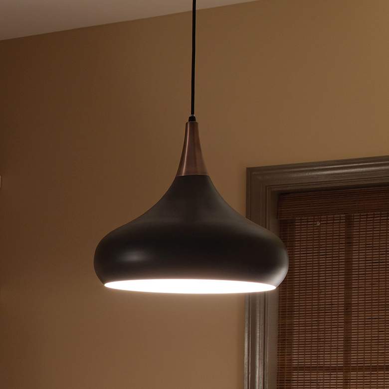Image 1 Generation Lighting Beso 10" Wide Dark Bronze Modern Mini Pendant