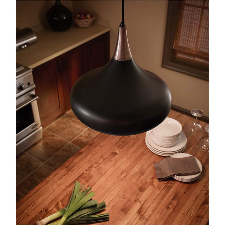 Image 6 Generation Lighting Beso 10" Wide Dark Bronze Modern Mini Pendant more views