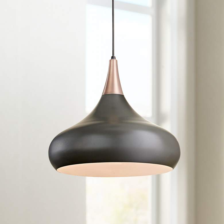 Image 1 Generation Lighting Beso 18" Wide Dark Bronze Pendant Light