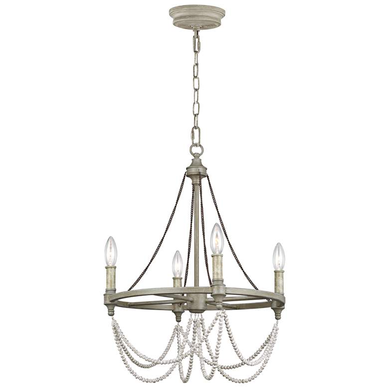 Image 2 Generation Lighting Beverly 18" French Washed Oak Ring Chandelier