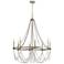 Generation Lighting Beverly 36" French Washed Oak Ring Chandelier
