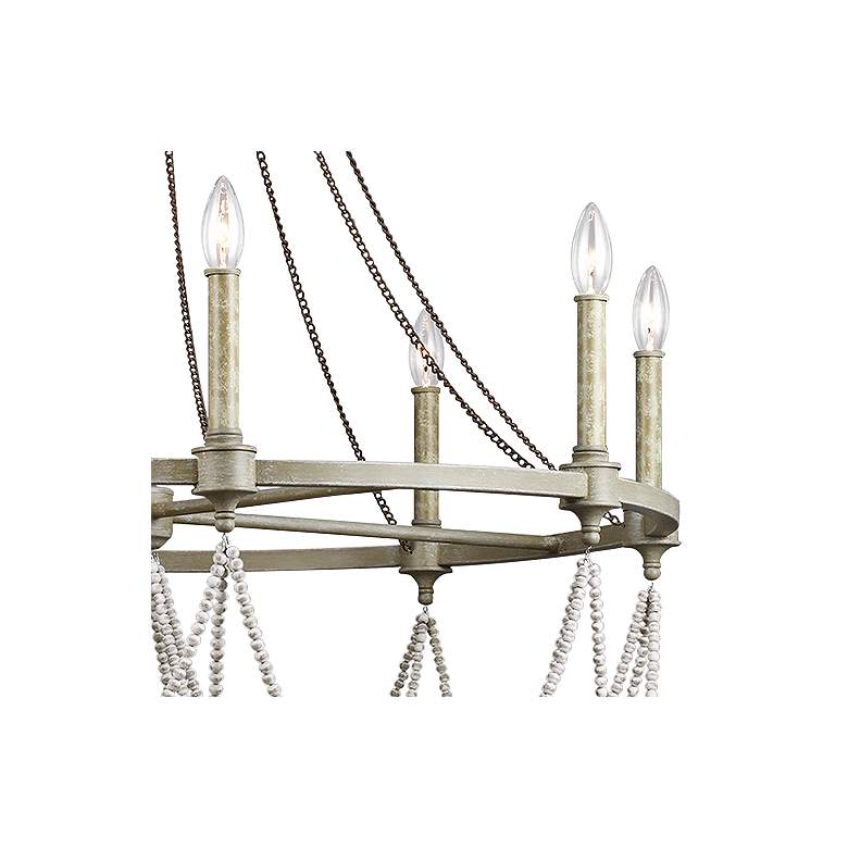 Image 3 Generation Lighting Beverly 36" French Washed Oak Ring Chandelier more views