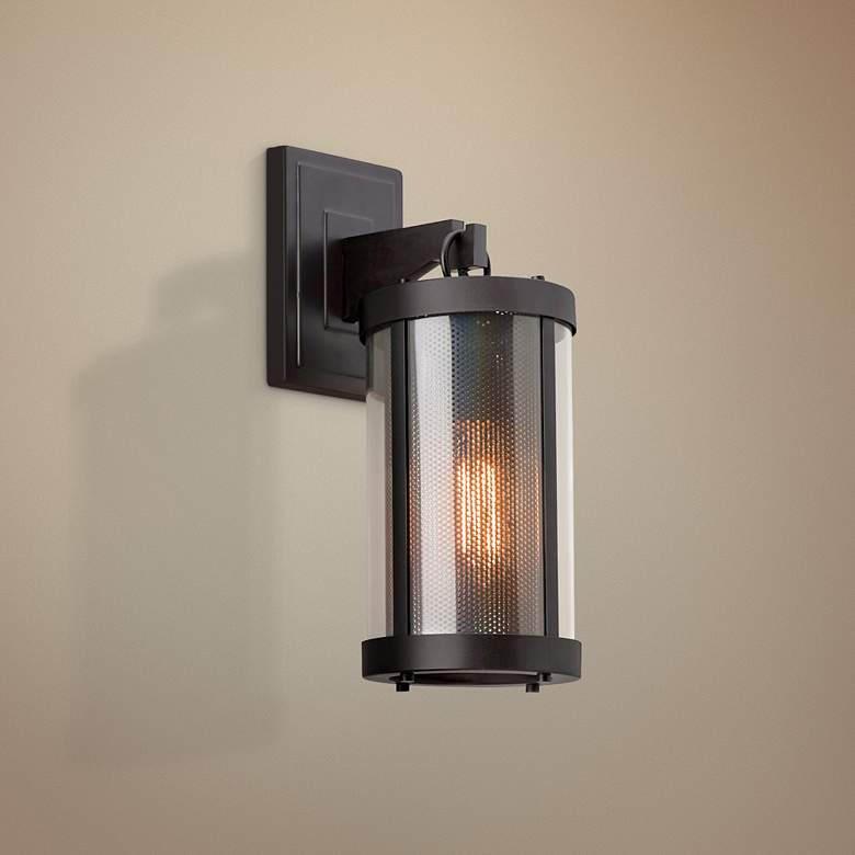 Image 1 Generation Lighting Bluffton 15 3/4 inch High Bronze Wall Sconce