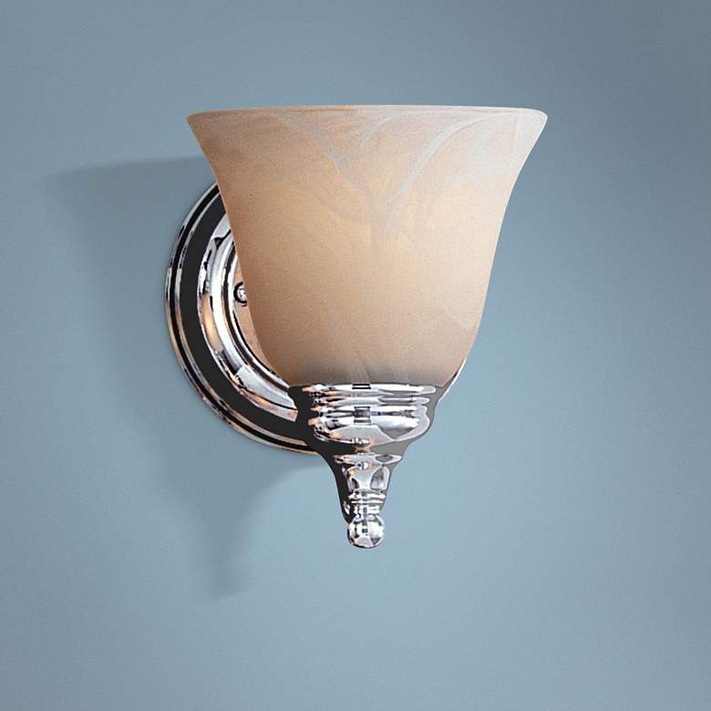 Image 1 Generation Lighting Bristol 7 inch High Chrome Wall Sconce