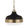 4_Generation Lighting Cadence 13" Wide Antique Brass Mini Pendant Light more views