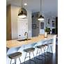 6_Generation Lighting Cadence 13" Wide Antique Brass Mini Pendant Light more views