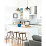 Generation Lighting Cadence 13" Wide Antique Brass Mini Pendant Light in scene