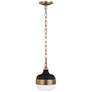 2_Generation Lighting Cadence 8" Wide Antique Brass Mini Pendant Light