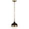 Generation Lighting Cadence 8" Wide Antique Brass Mini Pendant Light