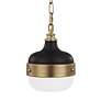 3_Generation Lighting Cadence 8" Wide Antique Brass Mini Pendant Light more views