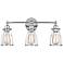 Generation Lighting Calgary 22"W 3-Light Chrome Bath Light