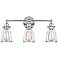 Generation Lighting Calgary 22"W 3-Light Chrome Bath Light