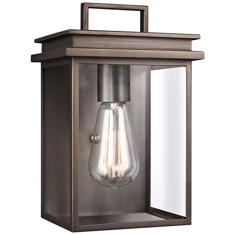 Image 2 Generation Lighting Chappman 10" Antique Bronze Outdoor Wall Light