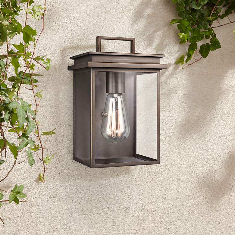 Image 1 Generation Lighting Chappman 10" Antique Bronze Outdoor Wall Light