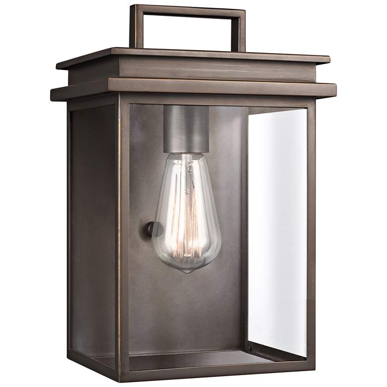 Image 1 Generation Lighting Chappman 12" Antique Bronze Outdoor Wall Light