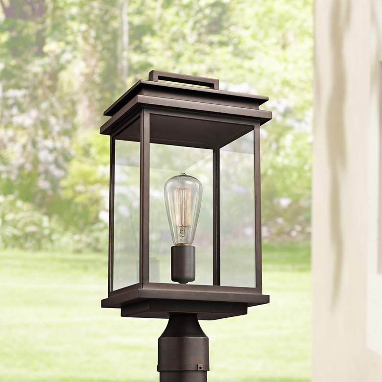 Image 1 Generation Lighting Chappman 16 3/4" Antique Bronze Outdoor Post Light