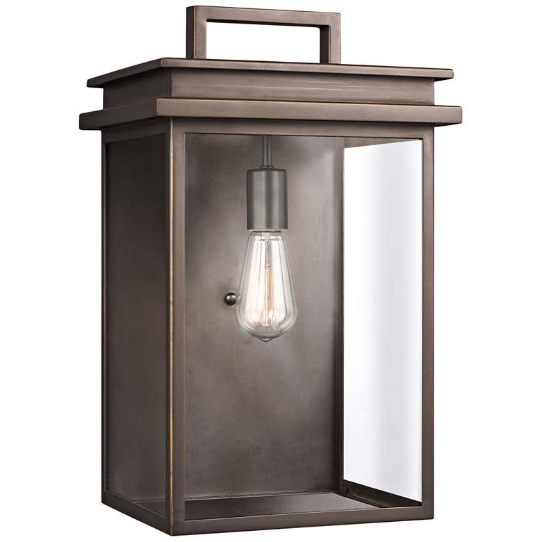 Image 1 Generation Lighting Chappman 18 1/2" Antique Bronze Outdoor Wall Light