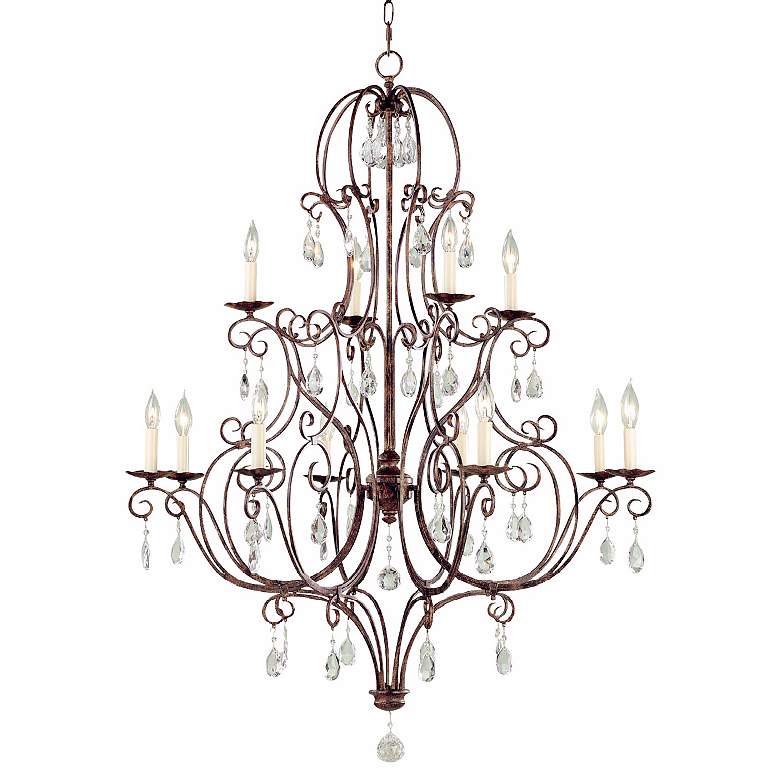 Image 2 Generation Lighting Chateau 36" Wide Mocha Bronze 12-Light Chandelier