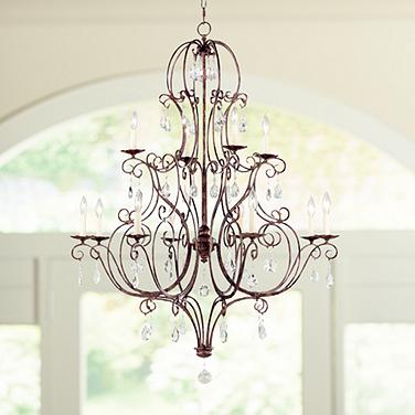 Generation Lighting Chateau 36" Wide Mocha Bronze 12-Light Chandelier