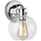 Generation Lighting Clara 10 1/2" High Chrome Wall Sconce