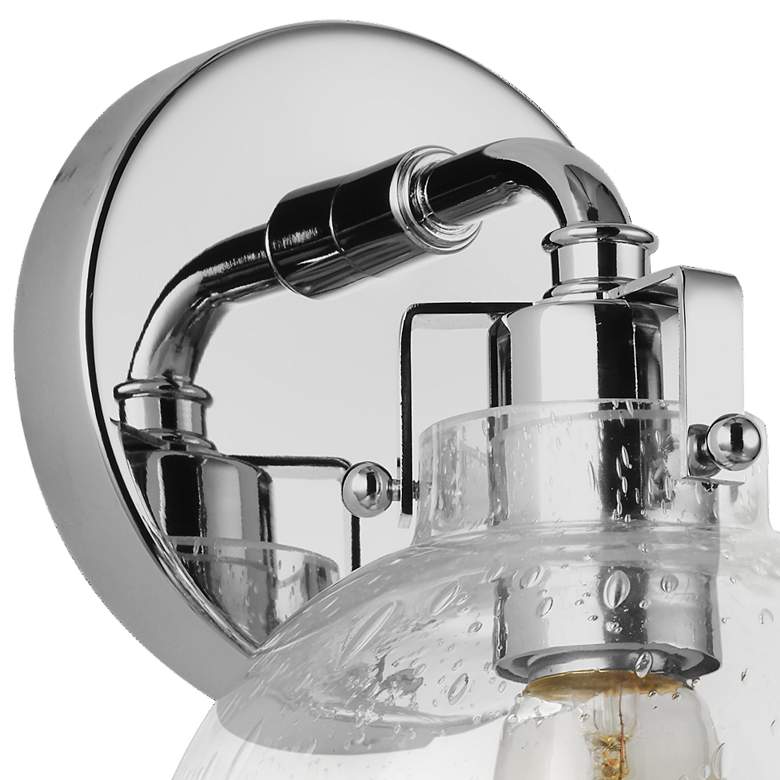 Image 3 Generation Lighting Clara 10 1/2" High Chrome Wall Sconce more views