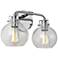 Generation Lighting Clara 14 3/4" Wide Chrome 2-Light Wall Sconce