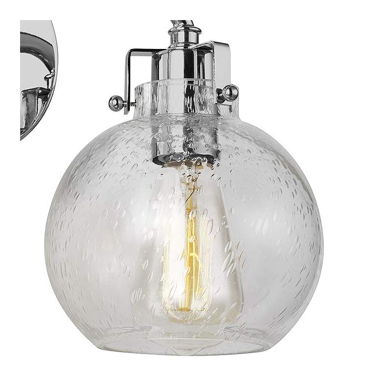 Image 3 Generation Lighting Clara 14 3/4" Wide Chrome 2-Light Wall Sconce more views