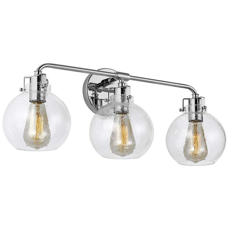 Image 2 Generation Lighting Clara 24" Wide Chrome 3-Light Bath Light