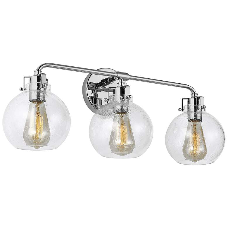 Image 2 Generation Lighting Clara 24 inch Wide Chrome 3-Light Bath Light