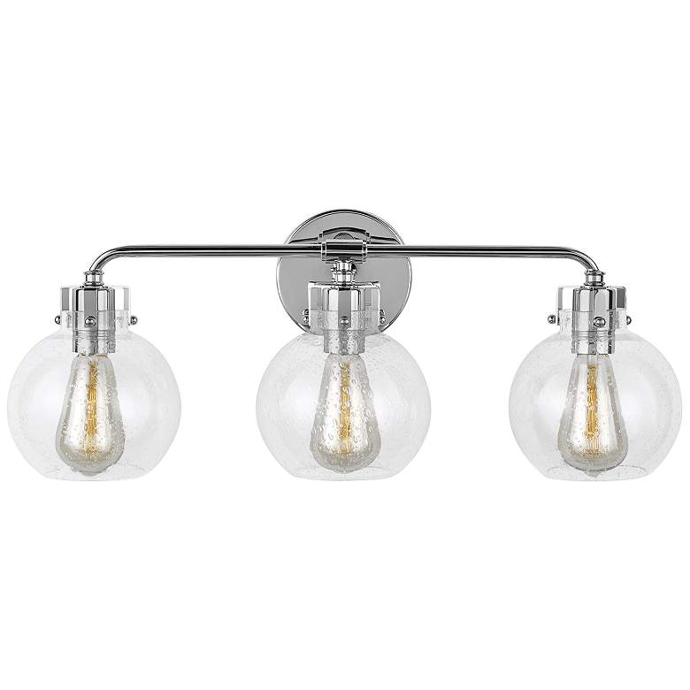 Image 4 Generation Lighting Clara 24 inch Wide Chrome 3-Light Bath Light more views