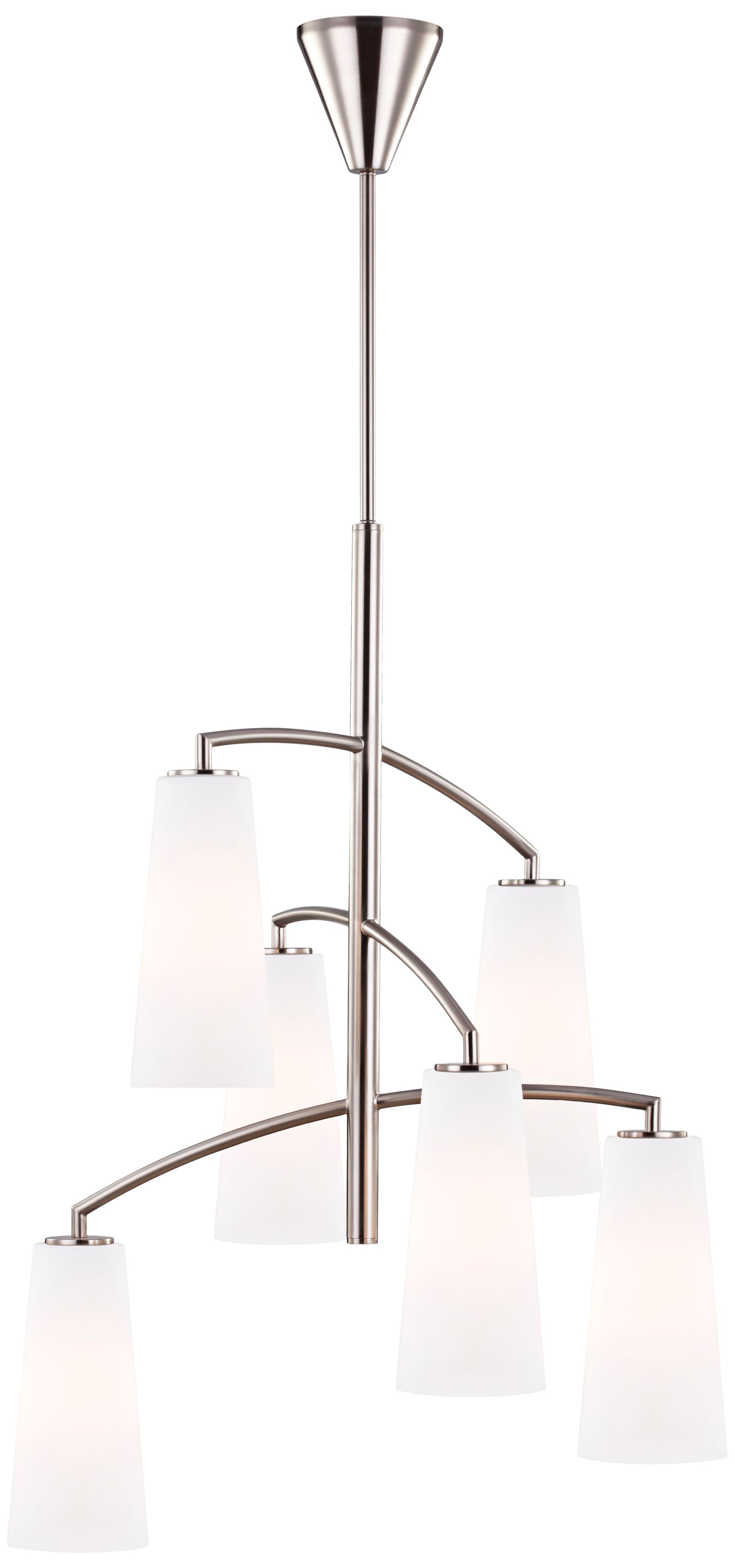 Generation Lighting Coddington 19"W Brushed Steel Chandelier