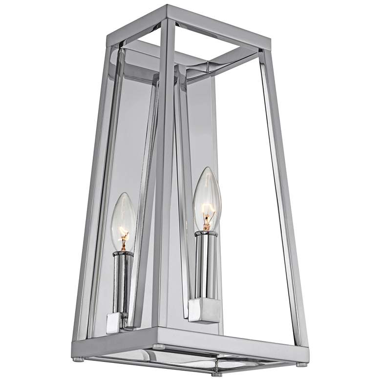 Image 1 Generation Lighting Conant 15 inch High Chrome Wall Sconce