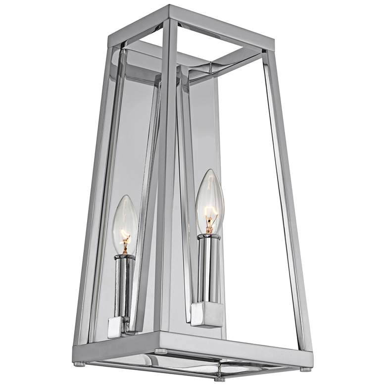 Image 1 Generation Lighting Conant 15" High Chrome Wall Sconce