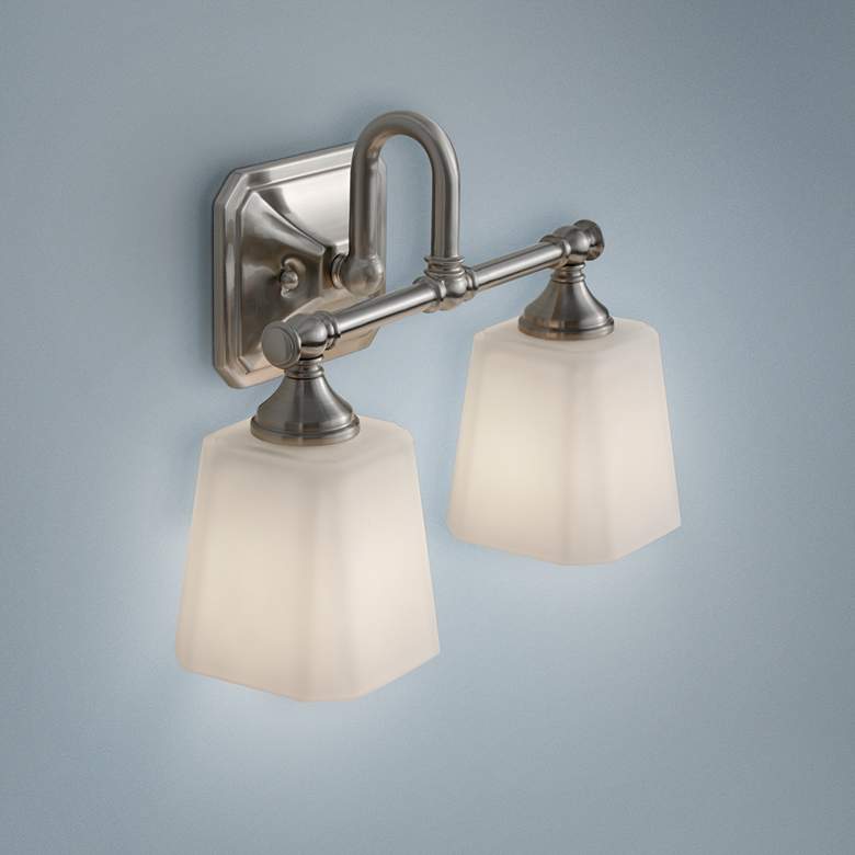 Image 1 Generation Lighting Concord 2-Light 14"W Steel Wall Sconce