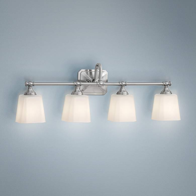 Image 1 Generation Lighting Concord 30"W Brushed Steel Bath Light