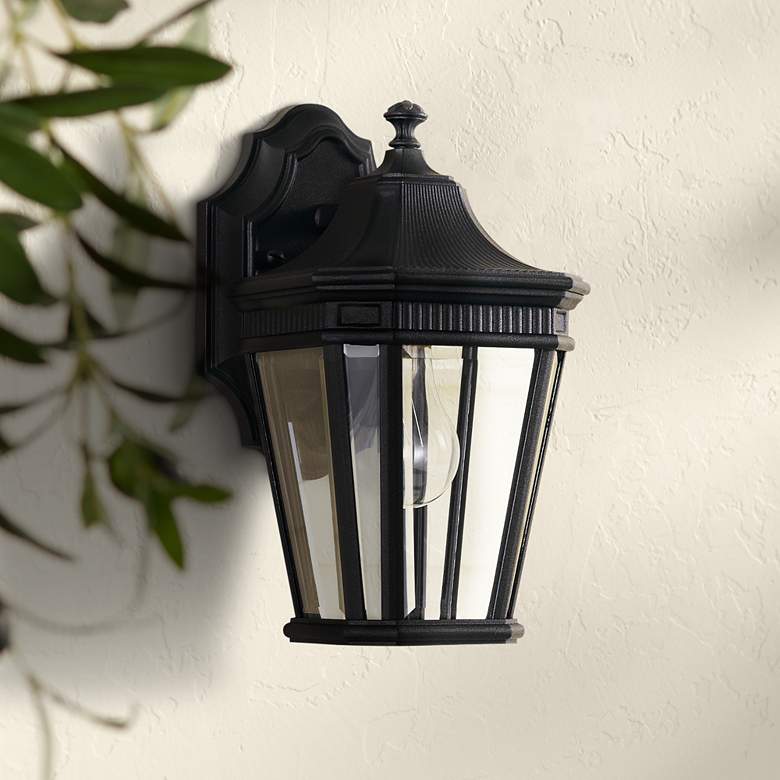 Image 1 Generation Lighting Cotswold Lane 11 1/2" Black Outdoor Wall Light