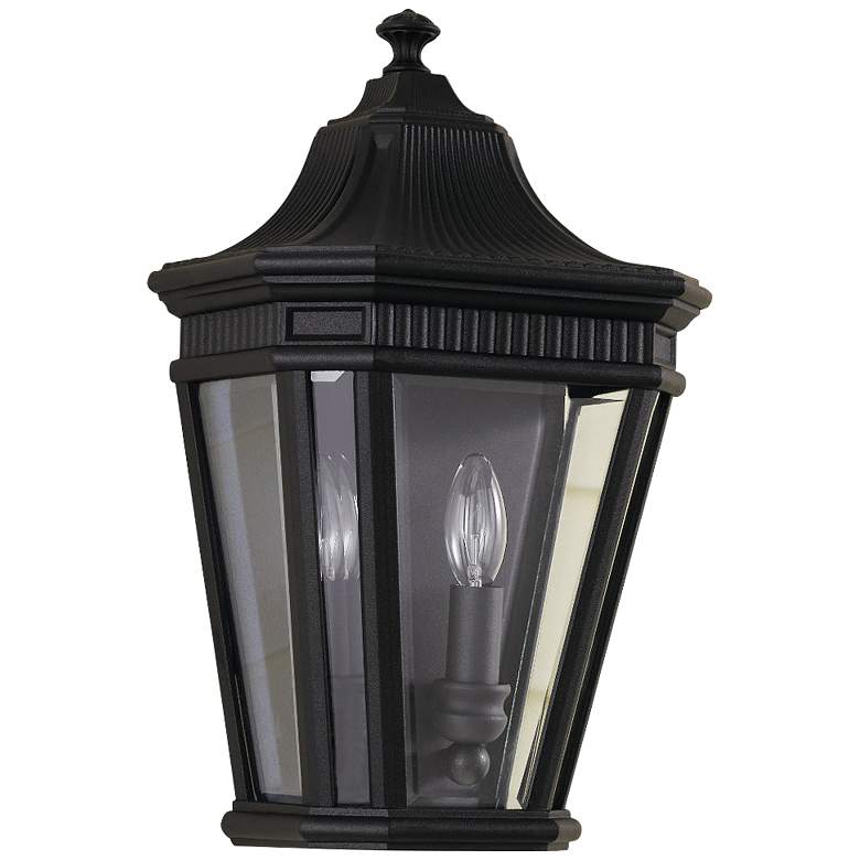 Image 1 Generation Lighting Cotswold Lane 16" Black Outdoor Porch Wall Light