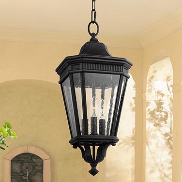 Generation Lighting Cotswold Lane 21 1/2" Black Outdoor Hanging Light