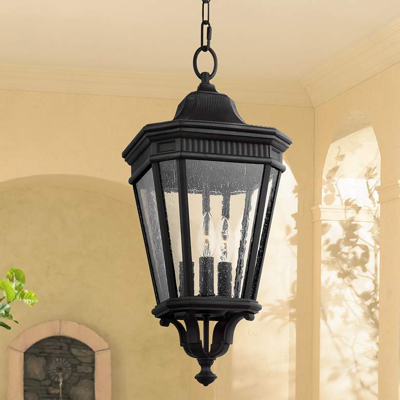 Image 1 Generation Lighting Cotswold Lane 21 1/2" Black Outdoor Hanging Light