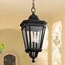 1_Generation Lighting Cotswold Lane 21 1/2" Black Outdoor Hanging Light