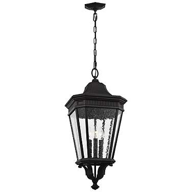 Generation Lighting Cotswold Lane 26 1/2" Black Outdoor Hanging Light