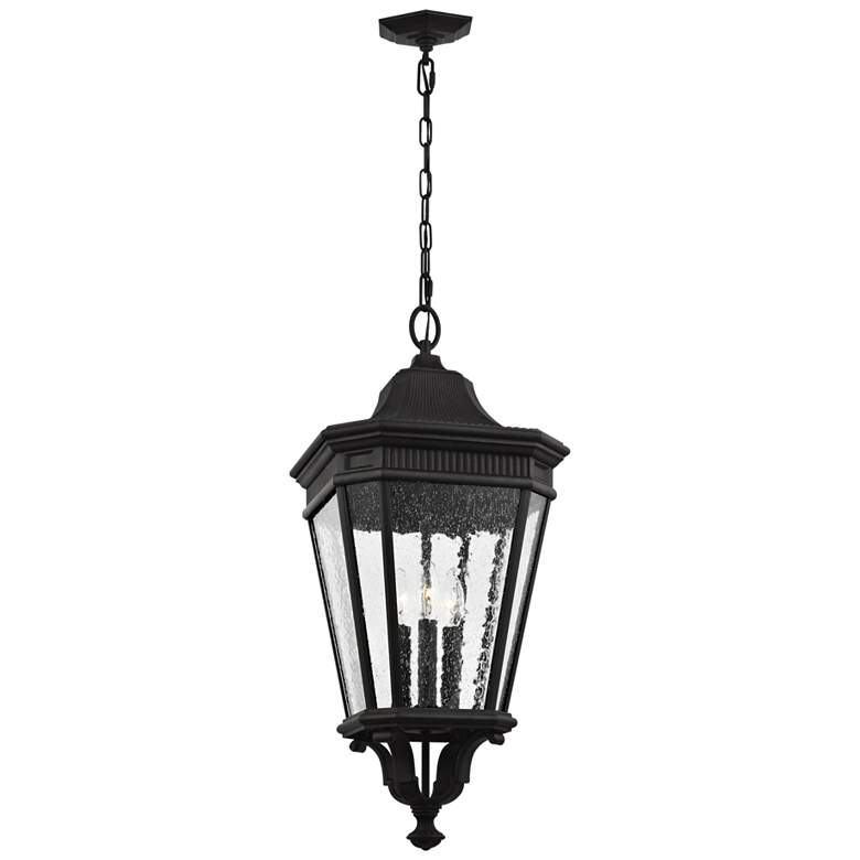 Image 1 Generation Lighting Cotswold Lane 26 1/2" Black Outdoor Hanging Light