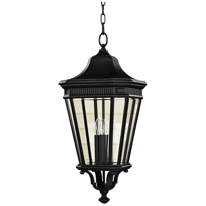 Image 1 Generation Lighting Cotswold Lane 26 1/2" Black Outdoor Hanging Light