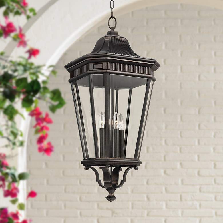 Image 1 Generation Lighting Cotswold Lane 31" Bronze Outdoor Hanging Light
