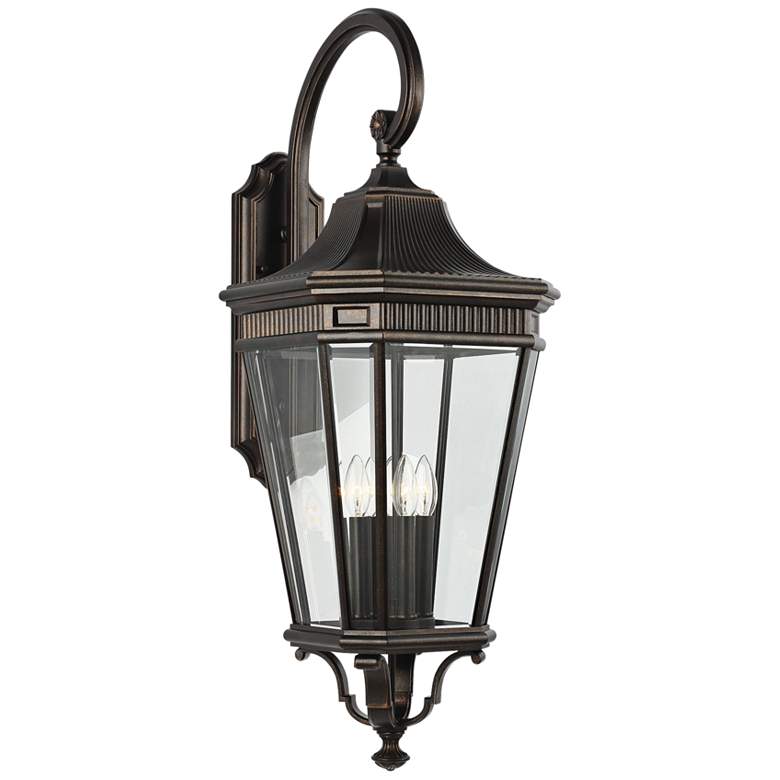 Image 2 Generation Lighting Cotswold Lane 36 1/4" Bronze and Glass Wall Light