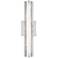 Generation Lighting Cutler 18" Chrome and Crackle Glass LED Sconce