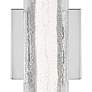 2_Generation Lighting Cutler 18" Chrome and Crackle Glass LED Sconce more views
