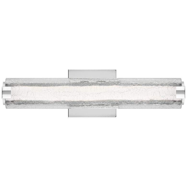Image 3 Generation Lighting Cutler 18" Chrome and Crackle Glass LED Sconce more views