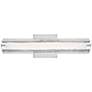 3_Generation Lighting Cutler 18" Chrome and Crackle Glass LED Sconce more views
