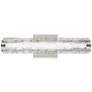 3_Generation Lighting Cutler 18" Satin Nickel and Rock Glass Wall Sconce more views